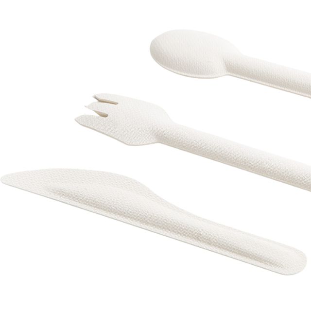 Molded Pulp Packaging Knife and Fork Set Wholesale