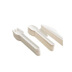 Molded Pulp Packaging Knife and Fork Set Wholesale